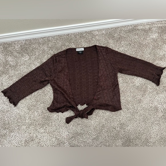 Parkhurst cover up / cardigan • size small • brown - Picture 1 of 1
